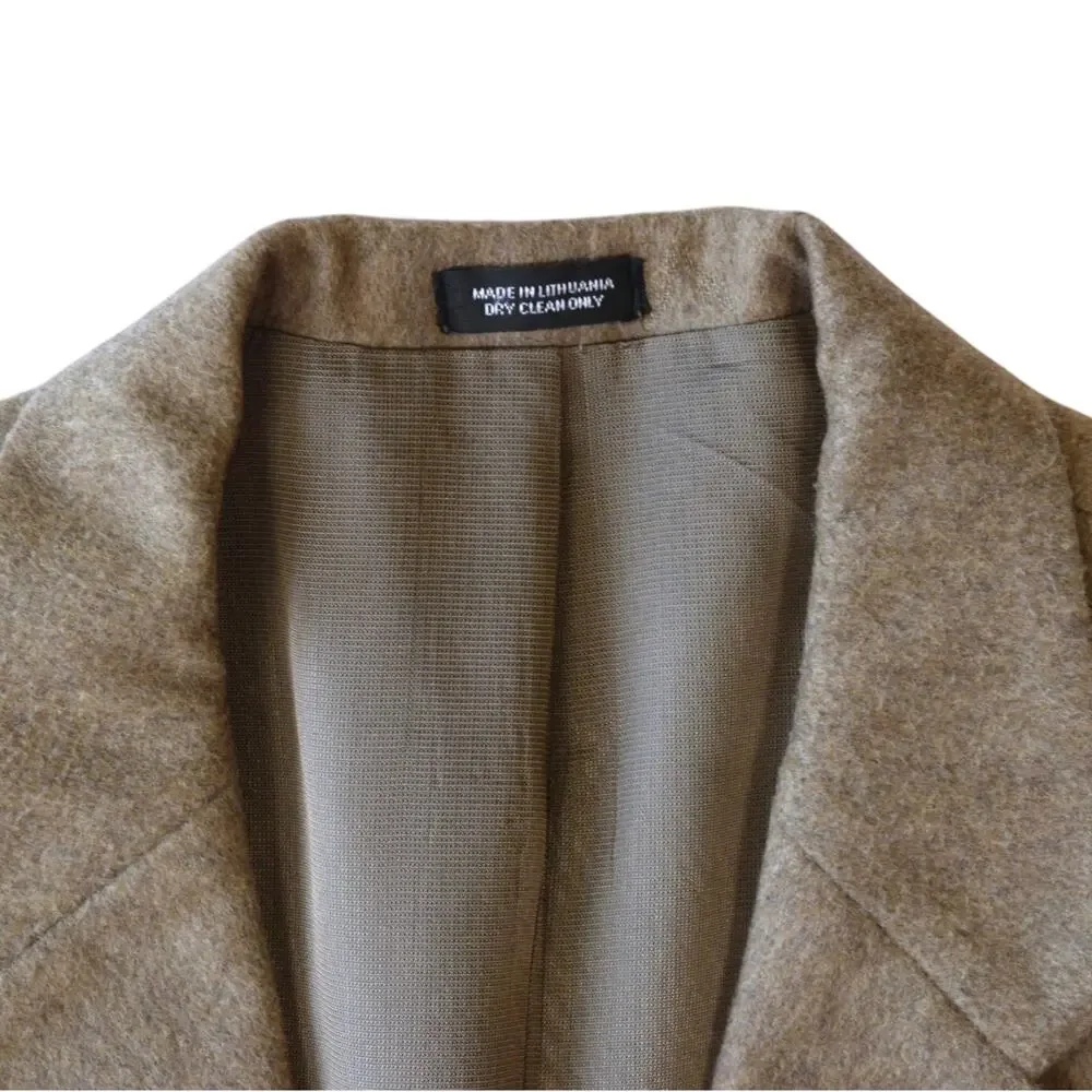 Oscar de la Renta Wool Cashmere Sport Coat Blazer 40R Tan